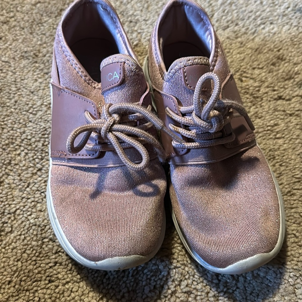 Nautical pink sparkle sneaker